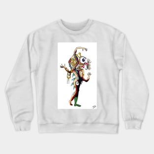 Distorted Creature Cartoon Crewneck Sweatshirt